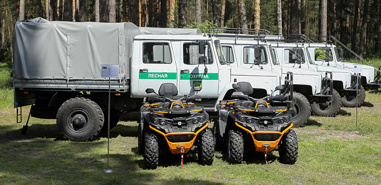 В Пензенскую область в рамках спецпроекта «Сохранение лесов» поступили квадроциклы РМ 800 DUO. Фото pnzreg.ru