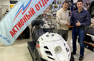 «Буран 4Т» для прокладки лыжни в городском парке приобрел известный спортсмен Александр Бессмертных