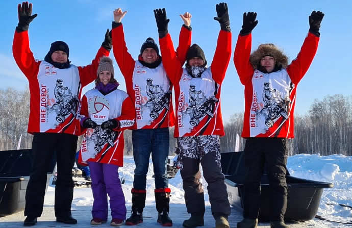 Дилеры РМ из Новосибирска поддерживают развитие снегоходного спорта